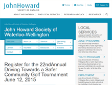 Tablet Screenshot of johnhoward.infoclear.ca